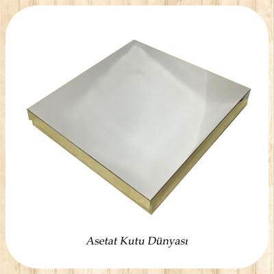 30x30x5 Gümüş Komple Karton Kutu