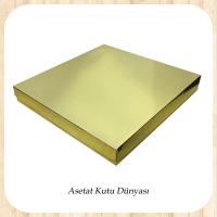 35x35x4 Gold Komple Karton Kutu