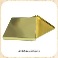 35x35x4 Gold Komple Karton Kutu