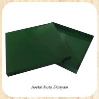 35x35x4 Yeşil Komple Karton Kutu