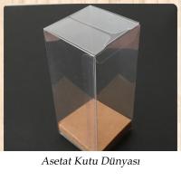 5x5x17 Altı Kraft İç Yükseltici Karton Üstü Otomatik Kutu