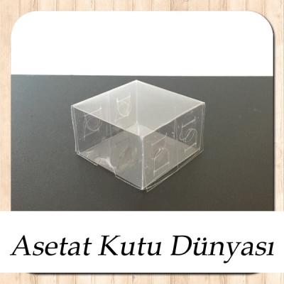 5x5x3 Ölçülü Asetat Kutu