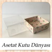5x5x3 Pembe Gül Desenli Kutu