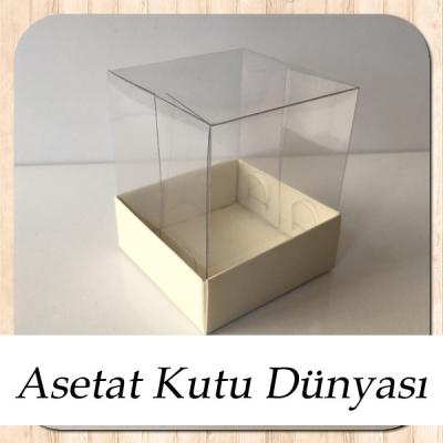 5x5x6 Krem Zemin Karton Kutu