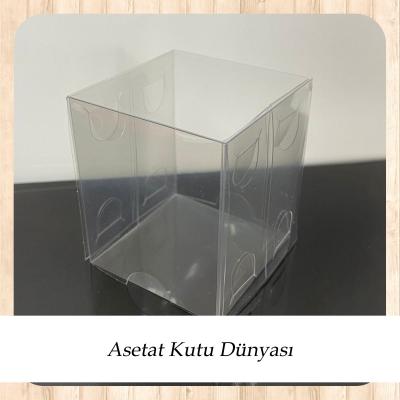 5x5x6 Ölçülü Komple Asetat Kutu