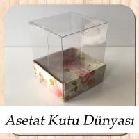 5x5x6 Pembe Leylak Desenli Kutu