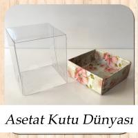 5x5x6 Pembe Leylak Desenli Kutu