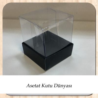 5x5x6 Siyah Zemin Karton Kutu