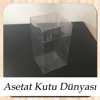 5x5x8 Ölçülü Asetat Kutu