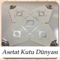 6.5x6.5x7 Beyaz Piramit Kutu (Gümüş Saray Desen)