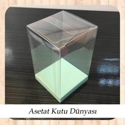 6x6x10 Altı Su Yeşili İç Yükseltici Karton Üstü Otomatik Kutu