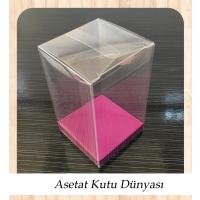 6x6x10 Altı Mor İç Yükseltici Karton Üstü Otomatik Kutu