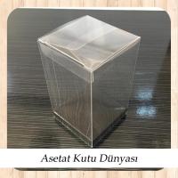 6x6x10 Altı Siyah İç Yükseltici Karton Üstü Otomatik Kutu
