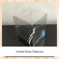 6x6x10 Altı Siyah Mermer Desenli İç Yükseltici Karton Üstü Otomatik Kutu