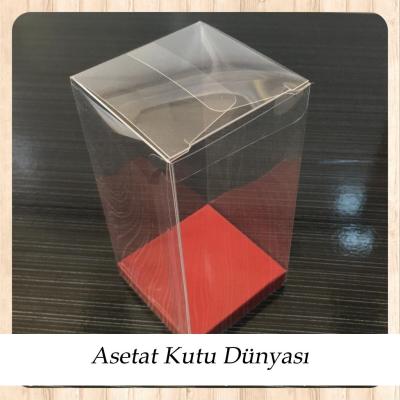 6x6x12 Altı Bordo İç Yükseltici Karton Üstü Otomatik Kutu