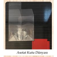 6x6x12 Altı Bordo İç Yükseltici Karton Üstü Otomatik Kutu