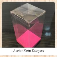 6x6x12 Altı Fuşya İç Yükseltici Karton Üstü Otomatik Kutu
