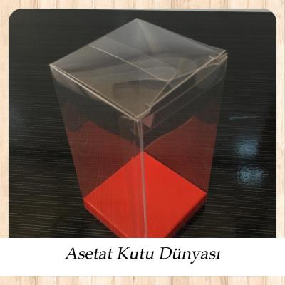 6x6x12 Altı Kırmızı İç Yükseltici Karton Üstü Otomatik Kutu