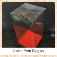 6x6x12 Altı Kırmızı İç Yükseltici Karton Üstü Otomatik Kutu