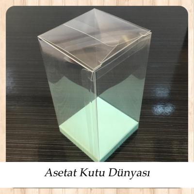 6x6x12 Altı Su Yeşili İç Yükseltici Karton Üstü Otomatik Kutu