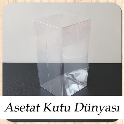 6x6x12 Ölçülü Asetat Kutu