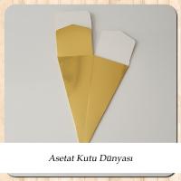 6x6x15.5 Gold Metalize Külah