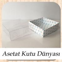 6x6x2.5 Mavi Puantiyeli Kutu