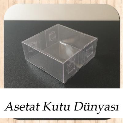 6x6x2.5 Ölçülü Asetat Kutu