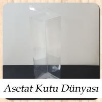 6x6x21 Otomatik Asetat Kutu
