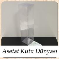 6x6x25 Mavi Puantiyeli Karton Kutu