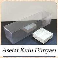 6x6x25 Mavi Puantiyeli Karton Kutu