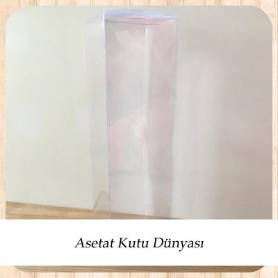 6x6x25 Ölçülü Asetat Kutu