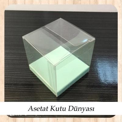 6x6x6 Altı Su Yeşili İç Yükseltici Karton Üstü Otomatik Kutu