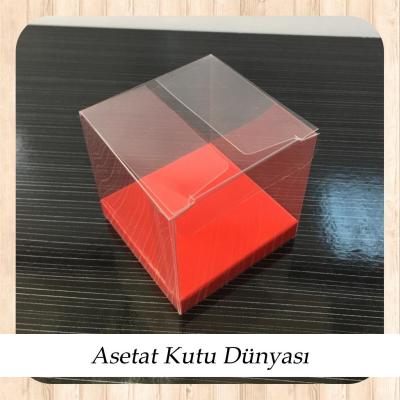 6x6x6 Altı Kırmızı İç Yükseltici Karton Üstü Otomatik Kutu