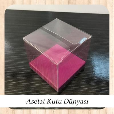 6x6x6 Altı Mor İç Yükseltici Karton Üstü Otomatik Kutu