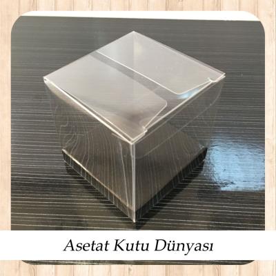 6x6x6 Altı Siyah İç Yükseltici Karton Üstü Otomatik Kutu