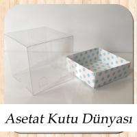 6x6x6 Mavi Puantiyeli Kutu