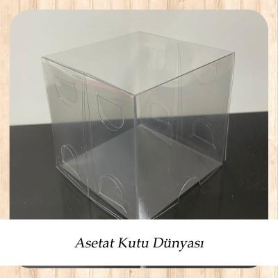 6x6x6 Ölçülü Komple Asetat Kutu