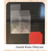 6x6x8 Altı Bordo İç Yükseltici Karton Üstü Otomatik Kutu