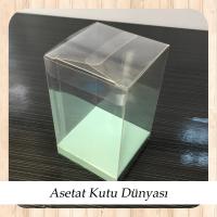 6x6x8 Altı Su Yeşili İç Yükseltici Karton Üstü Otomatik Kutu