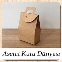 7.5x10.5x4.5 Ölçülü Penceresiz Kraft Çerez Kutusu