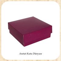 7x7x2.2 Mor Komple Karton Kutu