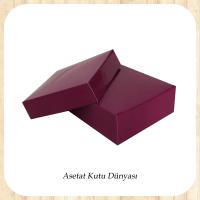7x7x2.2 Mor Komple Karton Kutu