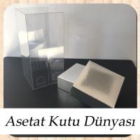 8x8x16 Asetat Çift Taraflı Gümüş Kutu