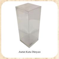 8x8x20 Altı Gümüş İç Yükseltici Karton Üstü Otomatik Kutu