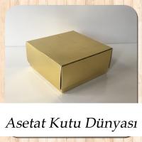 8x8x3.5 Gold Komple Karton Kutu