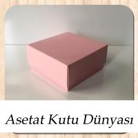 8x8x3.5 Pembe Komple Karton Kutu