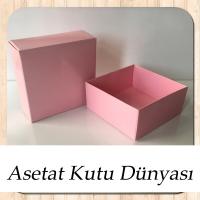 8x8x3.5 Pembe Komple Karton Kutu