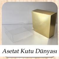 8x8x3 Gold Metalize Kutu