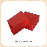 8x8x3 Kırmızı Komple Karton Kutu